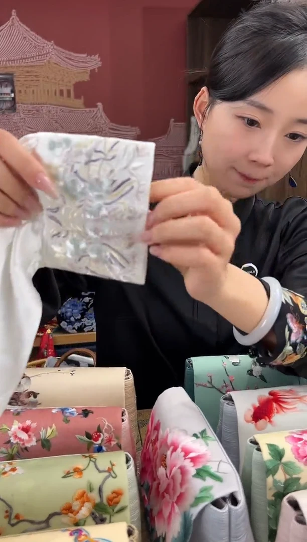 【闪购商品】刺绣xxl 苏绣手工刺绣100桑蚕丝衬衫