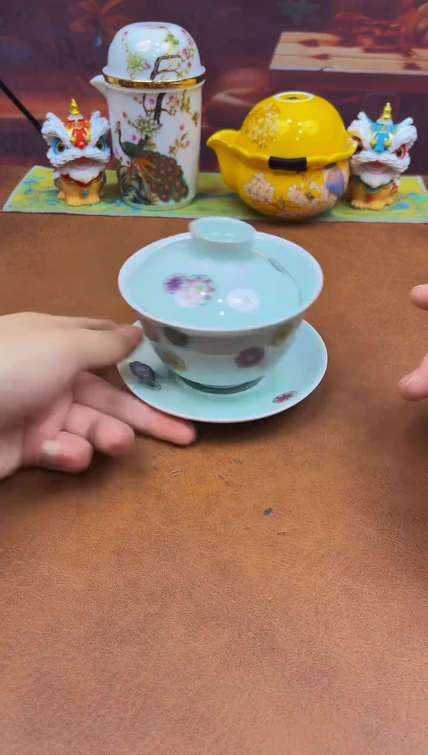 陶瓷茶具摆件旅行套组