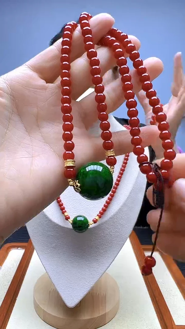 查罗石14K金镶嵌颈饰高货diy劲饰