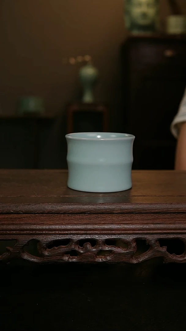 摆件王国奇手工竹节杯 印章