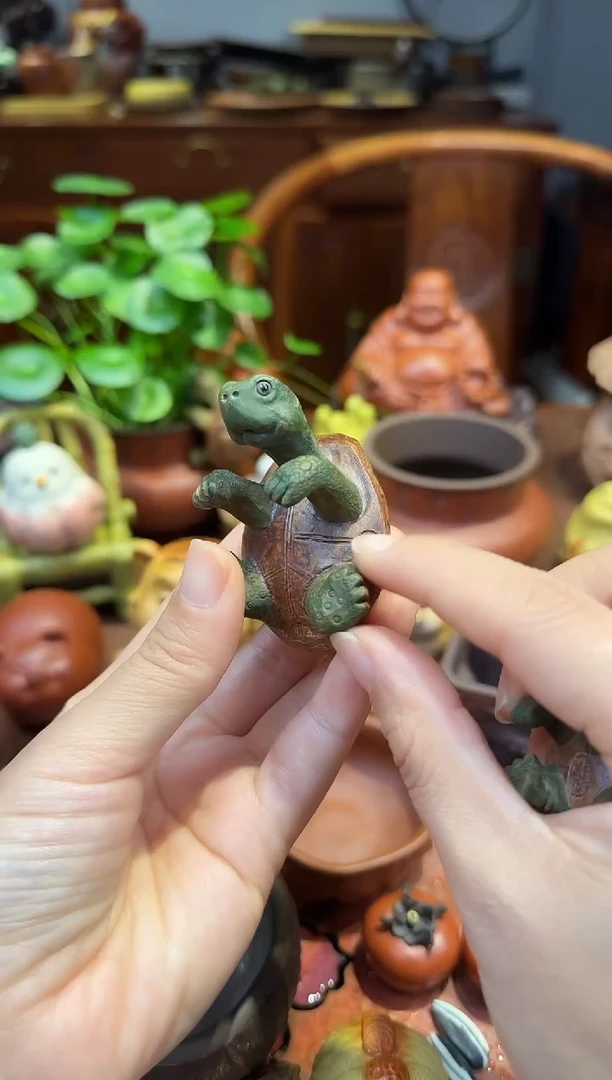 紫砂茶宠爬爬龟小号