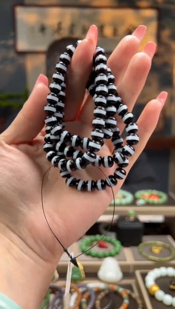 【闪购商品】玛瑙/玉髓长链未镶嵌一线卡7.5mm