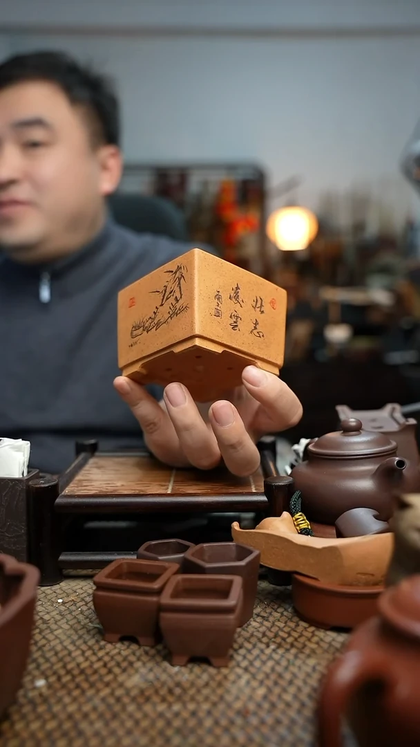 紫砂花盆老*長木軒精品紫砂