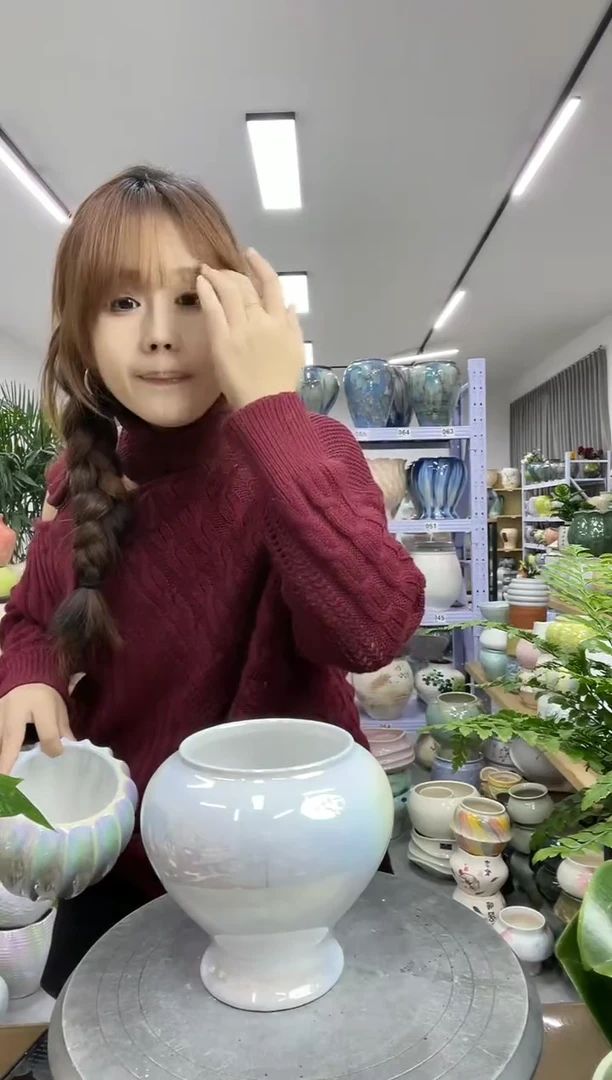 11.20陶瓷花盆直播链接高.    口