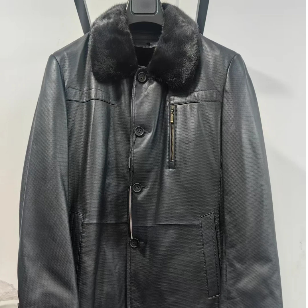 H1132.凯男士冬季高档外套秋冬皮衣