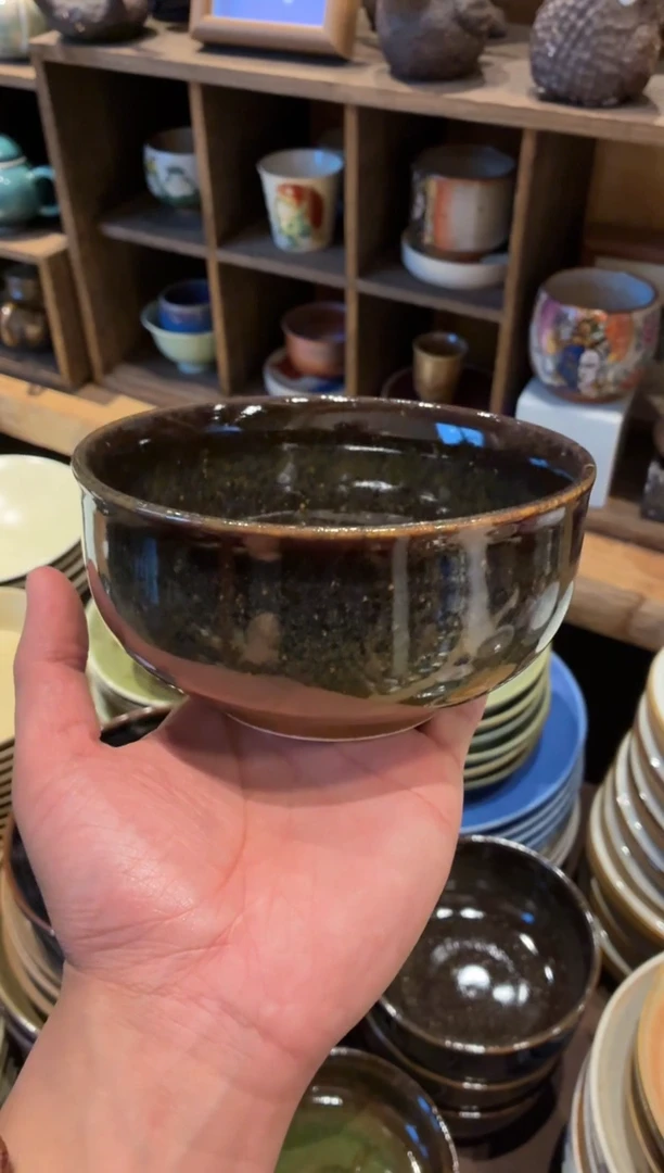 瓷片5.5寸灰色碗