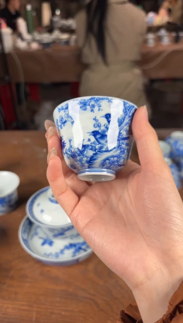 杯看山柴窑青花看山柴窑青花