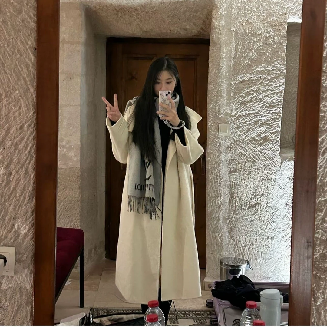 秋冬新款情侣百搭休闲围巾收纳3