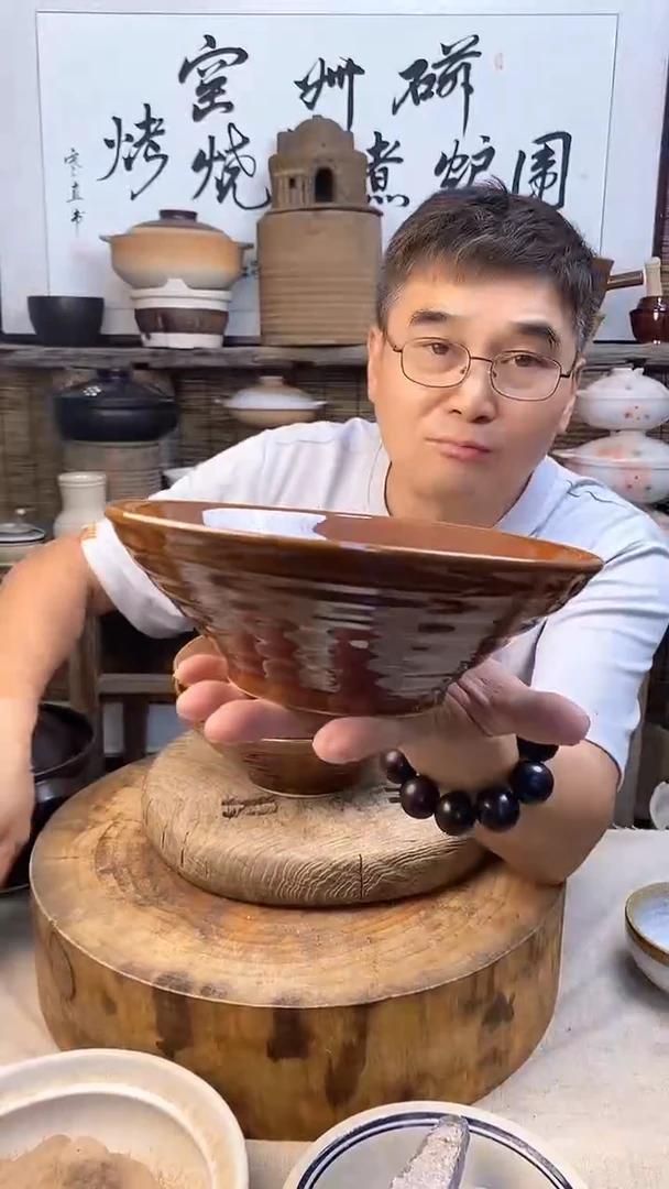 陶瓷陶土8英寸拉面碗（4只）