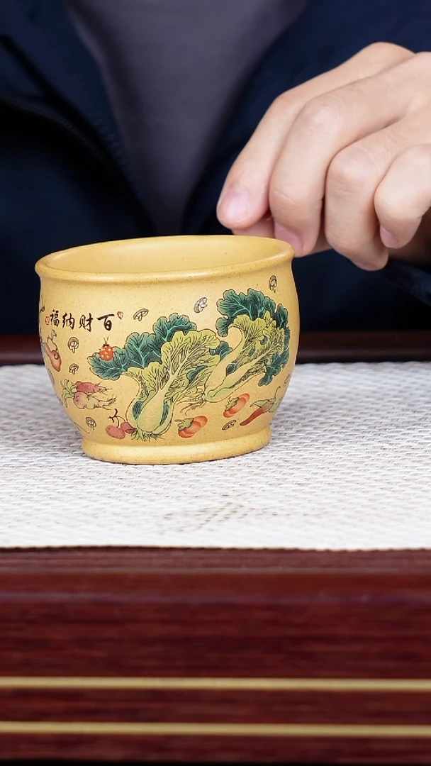 茶杯紫砂宜兴原矿紫砂 全手工制作