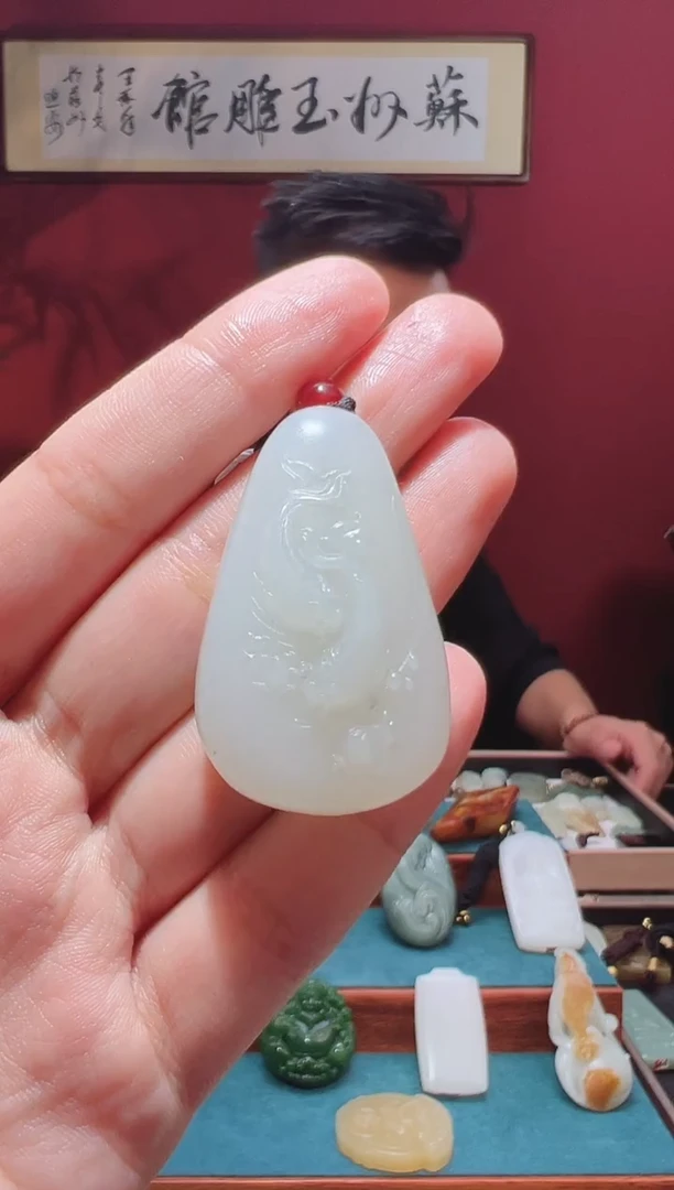 和田玉未镶嵌吊坠(不含链)1