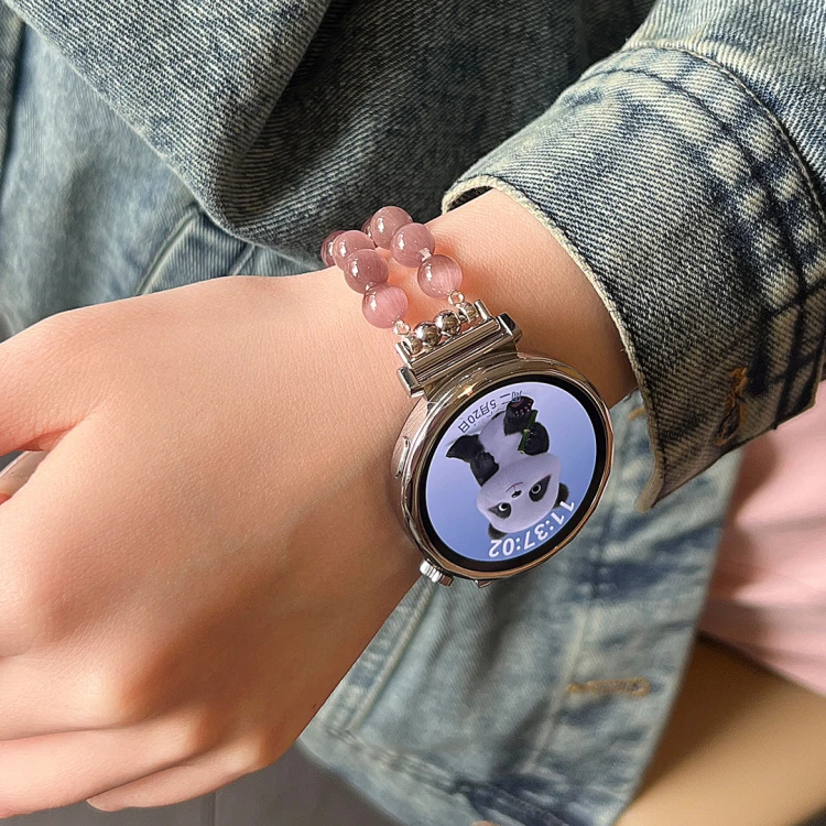 适用华为表带GT5gt3新款水晶石Pro荣耀watch女生女款华为表带手表