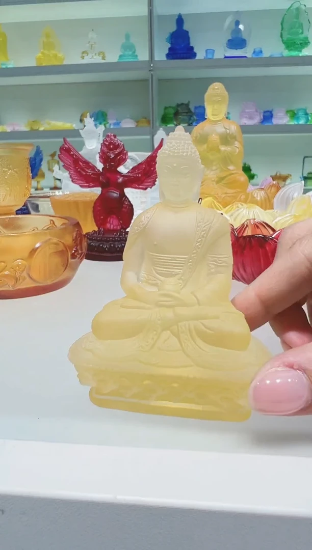 手工艺品琉璃古法琉璃药师佛
