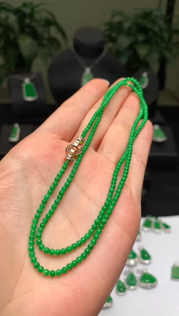 颈饰未镶嵌翡翠小米珠