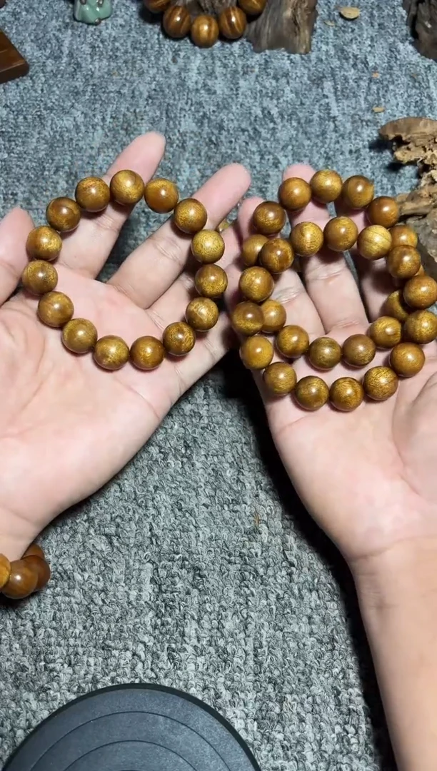 金丝楠手串/手链枯木1.5影子波46.8