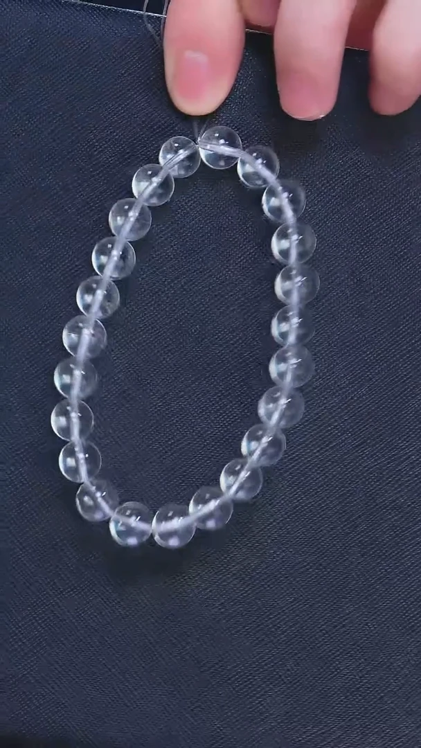 水晶手串未镶嵌闪灵钻单圈9mm-多样性发其一