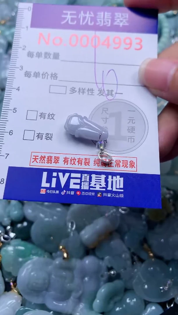 颈饰未镶嵌翡翠4993