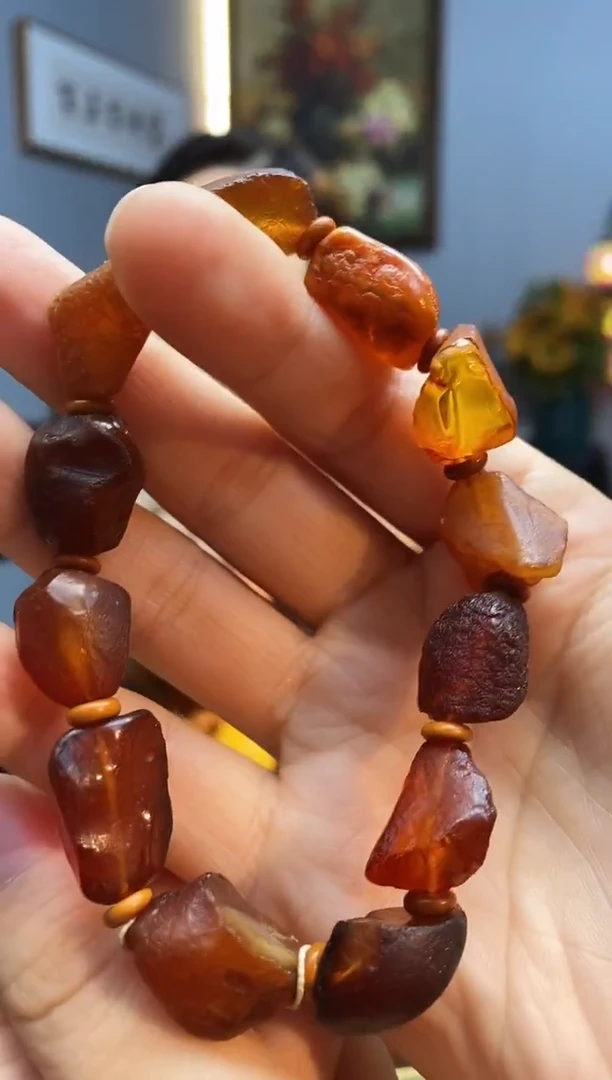 手链琥珀未镶嵌手串
