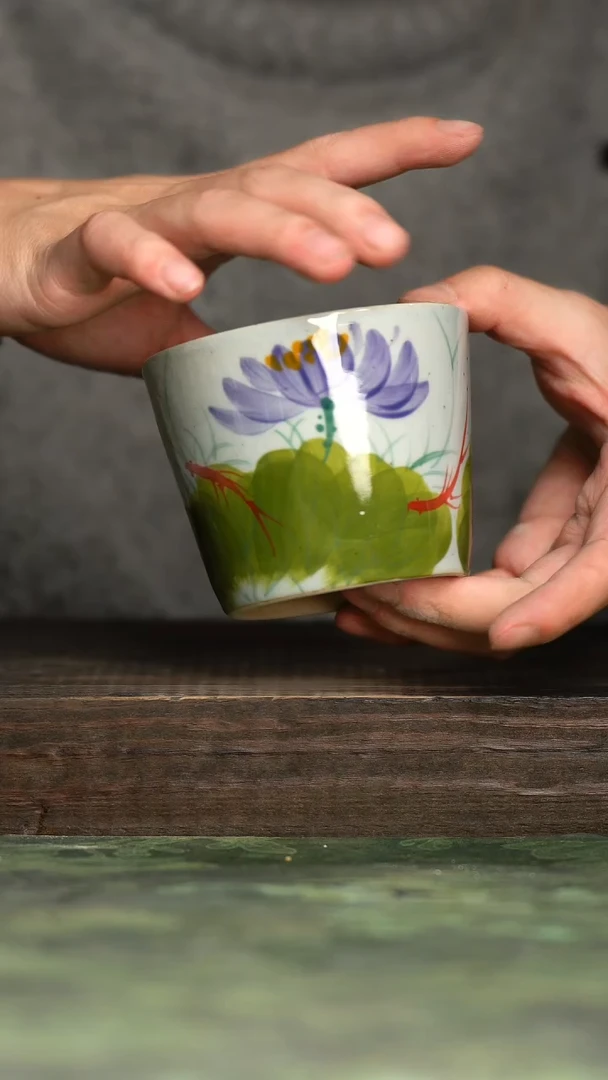 【闪购商品】杯青诗手工手绘瓷器