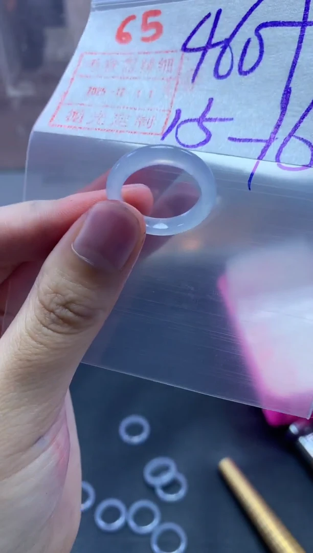 未镶嵌定制翡翠吉**宝戒圈15-16#470毛货需精细抛光