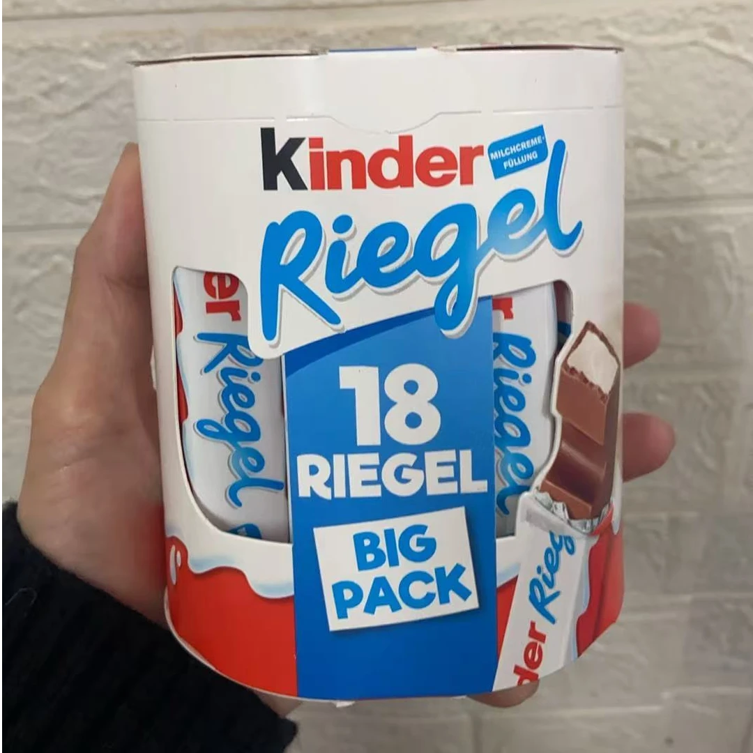（临期特价）德国进口健达Kinder18条装夹心牛奶巧克力378g儿童糖果