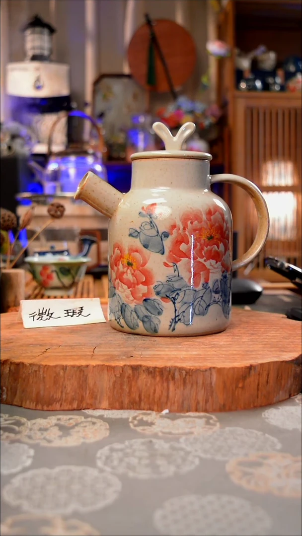 【闪购商品】摆件牡丹手工手绘手工手绘