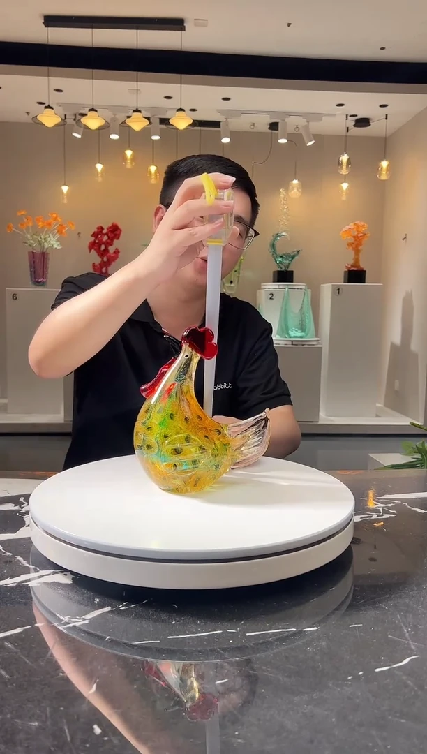 摆件巴比特美学 彩色鸡