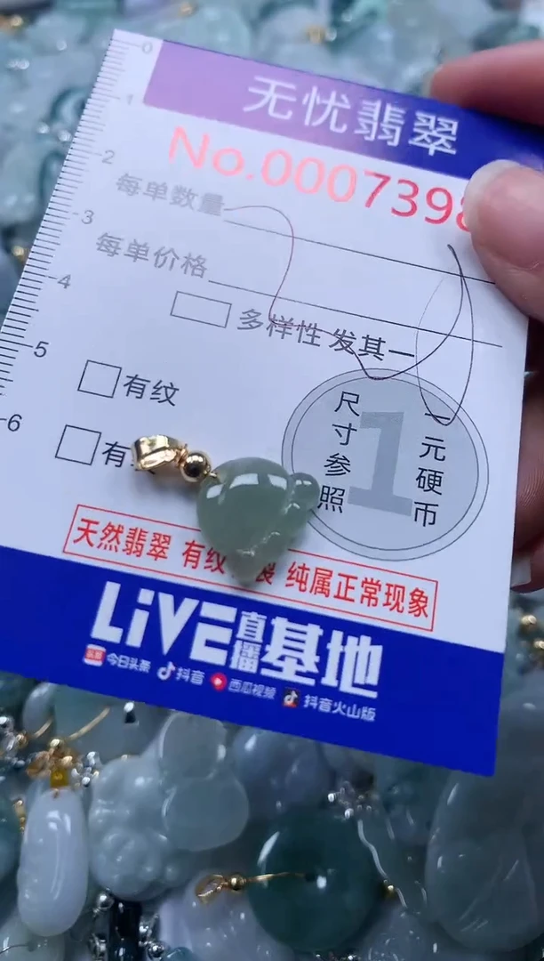 翡翠未镶嵌吊坠(不含链)7398