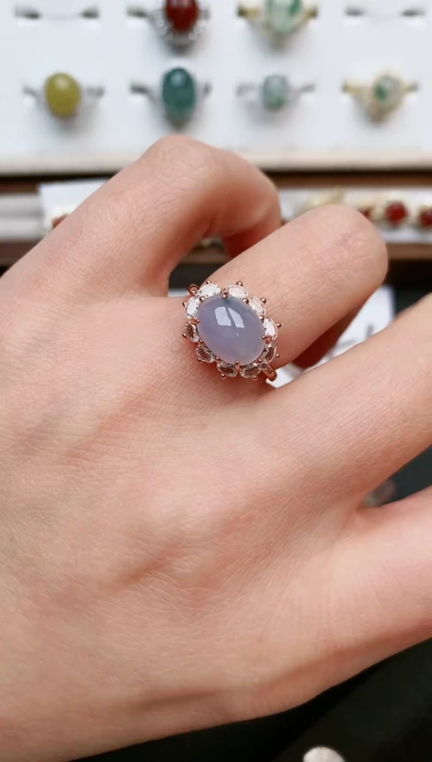 【闪购商品】翡翠戒指银S925镶嵌....