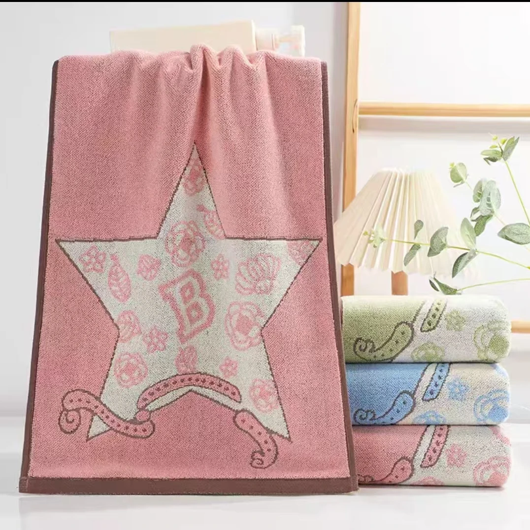 高端纯棉毛巾2条装柔软透气成人家用亲肤加厚