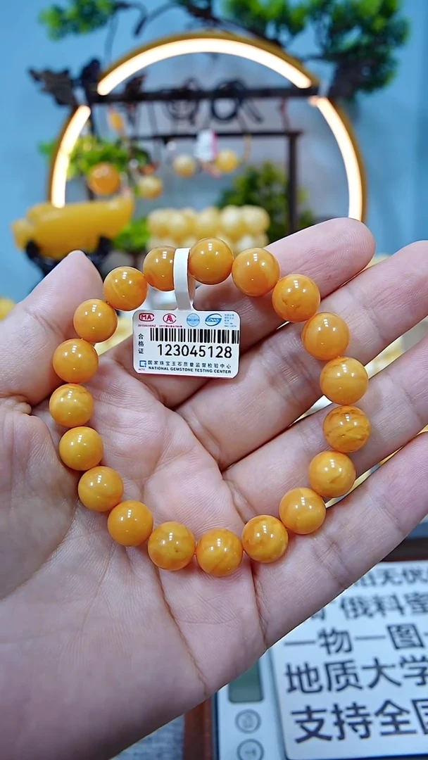未镶嵌蜜蜡手串平**乐10+*