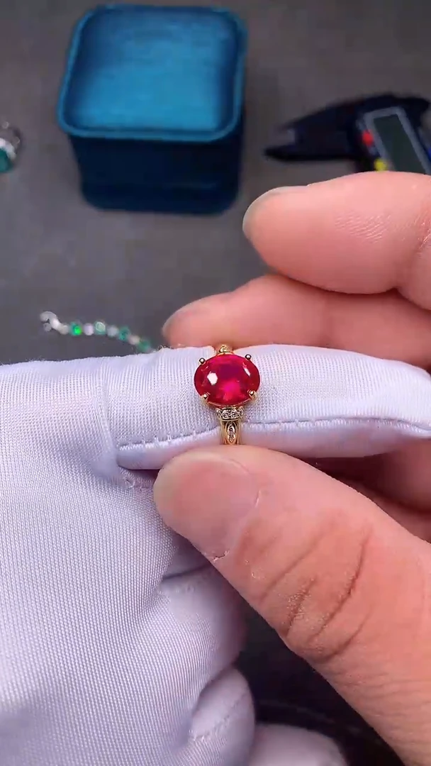 【闪购商品】红宝石戒指银S925镶嵌······