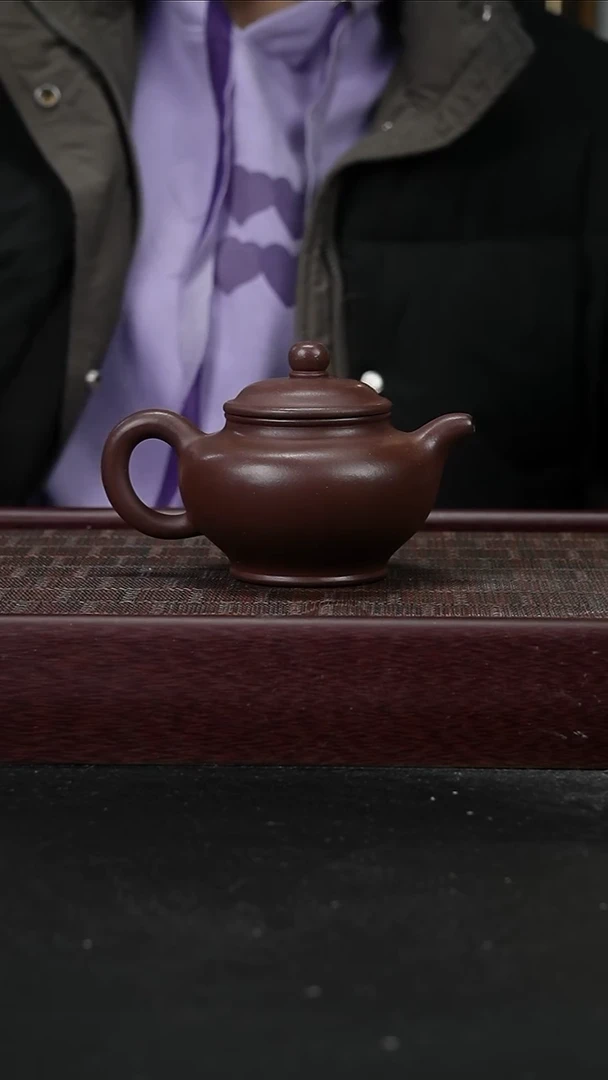茶壶紫砂jf紫泥掇只230cc