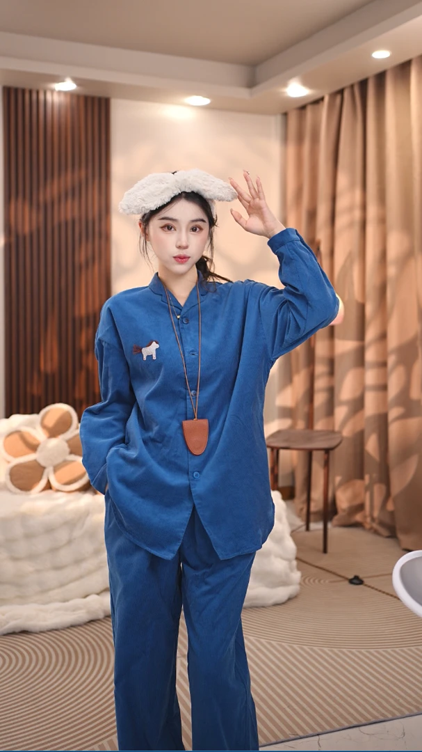 【不岚】春季新款女士甜美气质显瘦宽松小众家居服