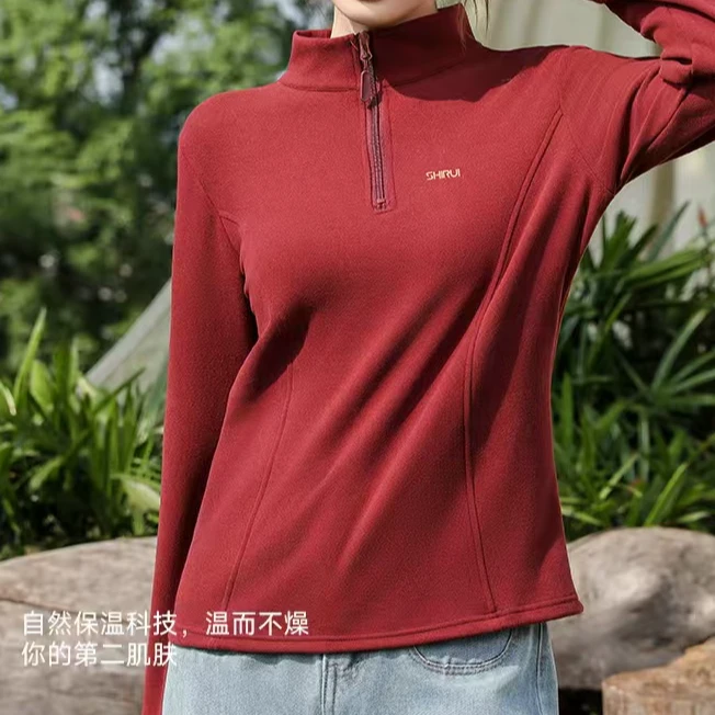 0725-06   女士长袖舒适半拉链休闲卫衣   ZZY   B6