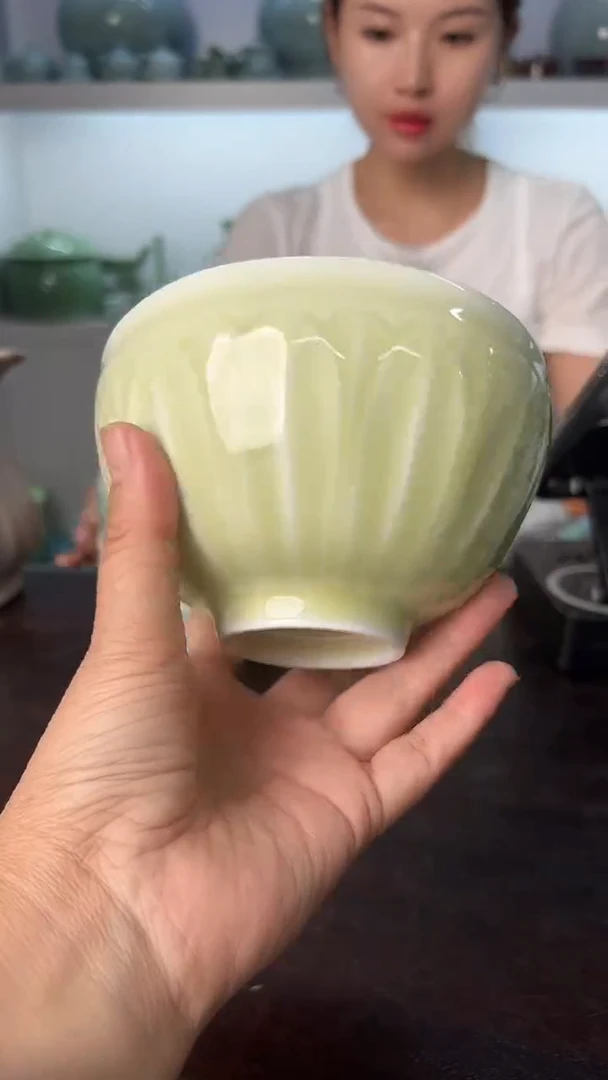 龙泉云间青瓷小米茶器