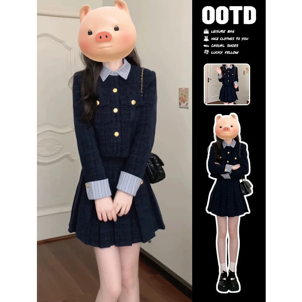 【筱安】【两件套】【有里布】套装裙小个子2025气质显瘦女主穿搭D3254