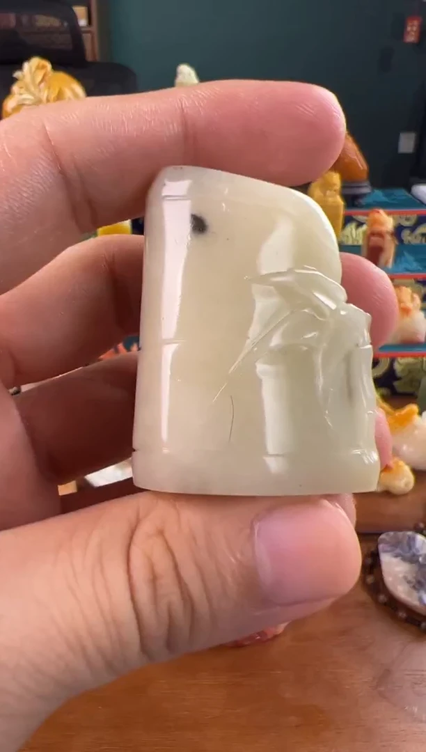 寿山石芙蓉竹节章3.6*2.2*4.5