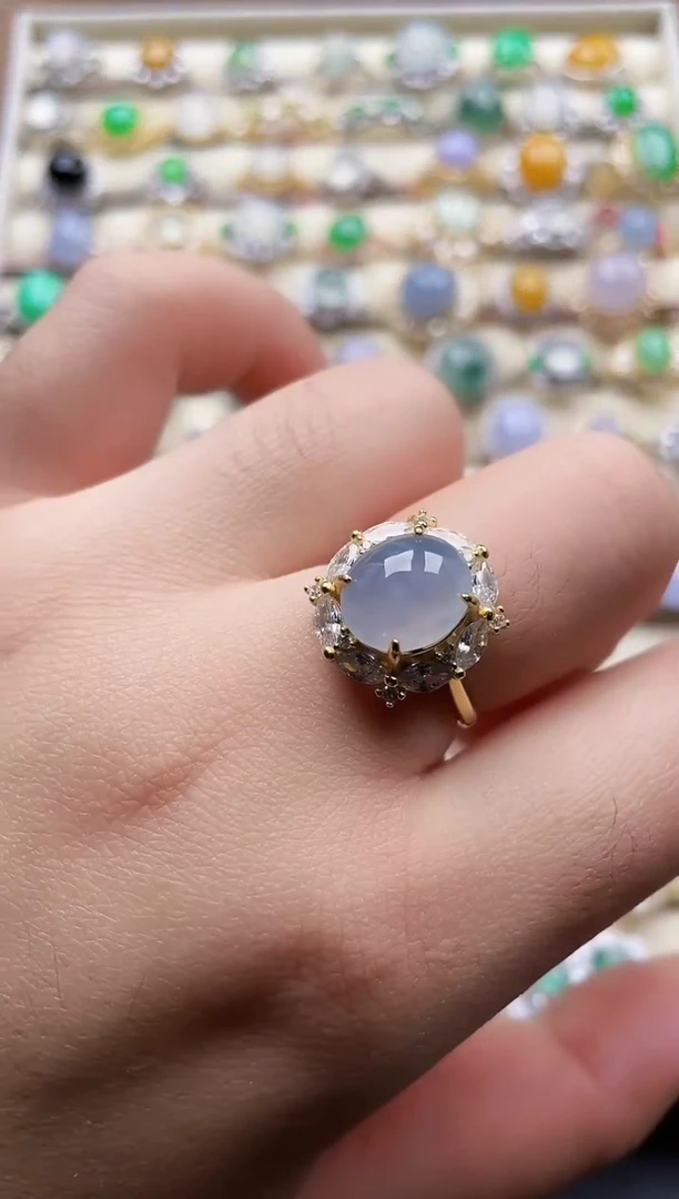 银S925镶嵌戒指翡翠42