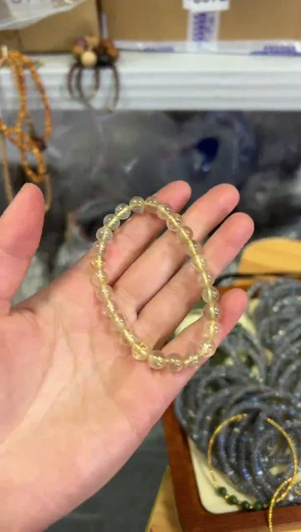 【闪购商品】发晶手链未镶嵌维纳斯发晶圆珠手串[0263]