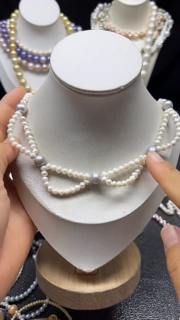 颈饰未镶嵌淡水珍珠多人