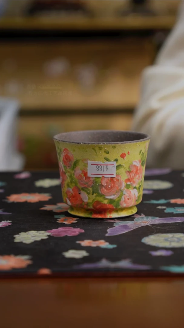 杯景德镇陶瓷杯碗柴烧多人