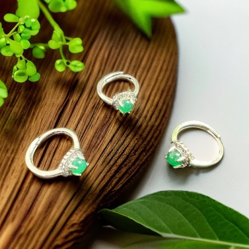 【乐展环珍藏】精美时尚金 宝 绿玛瑙戒指-多样性只发一件