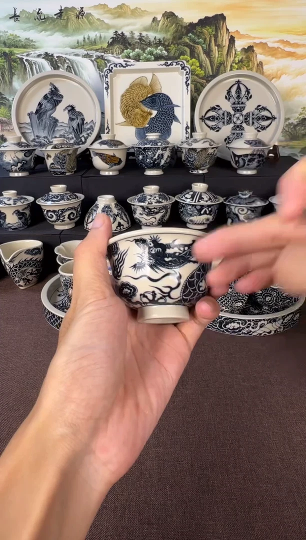 杯子1351龙压手杯