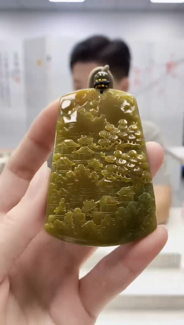 未镶嵌定制翡翠4917ry-毛货挂件34