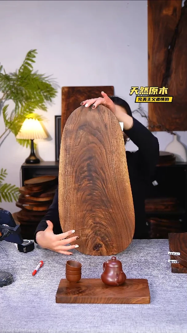 木北美黑胡桃原木.干裂疤结不属于商品质量问题完美主义者慎拍