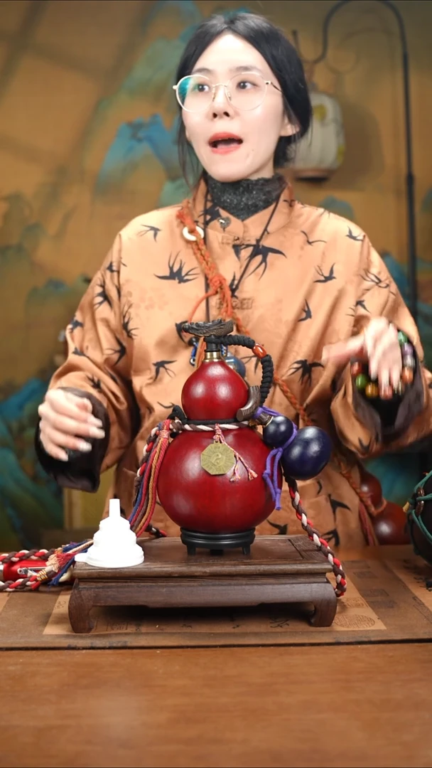 XA048藏绳款大漆酒葫芦（现货现发）+小手捏