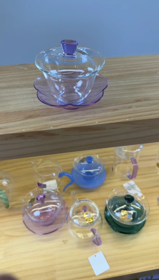 咏荷盖碗 浅紫色+颂妍浅紫