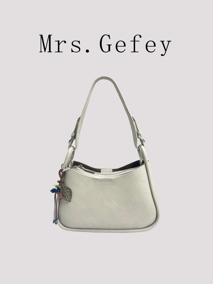 【Mrs.Gefey】新款简约包包斜挎包百搭女士单肩通勤包