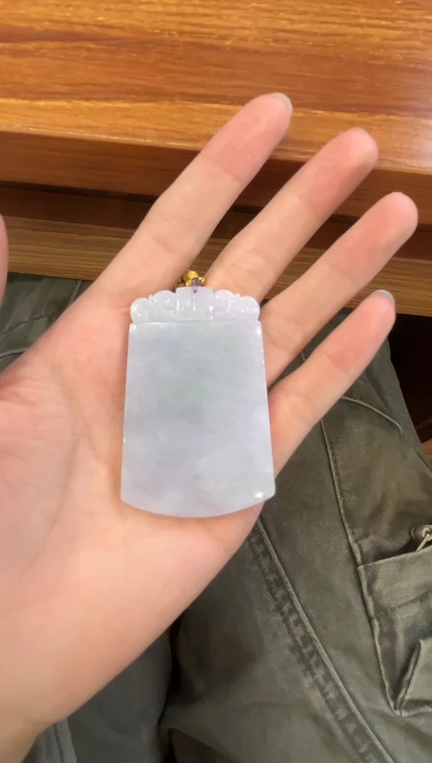 颈饰未镶嵌翡翠无事牌吊坠-593812